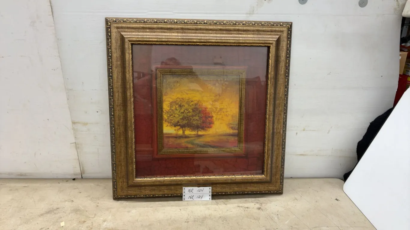 Art in Motion "Sunset Vista" by Jill Schultz McGannon Framed Landscape Print, 25 × 25”