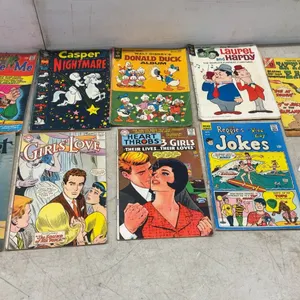 Vintage 1960s Comic Books, Reggie and Me, Casper, Donald Duck, Gidget, Laurel and Hardy