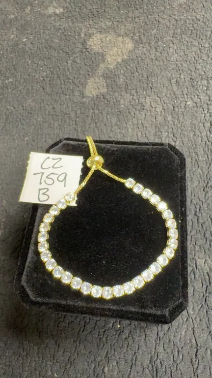 14K Gold Plated 4.0mm Simulated Diamond Tennis Bracelet, 6” to 10” Long