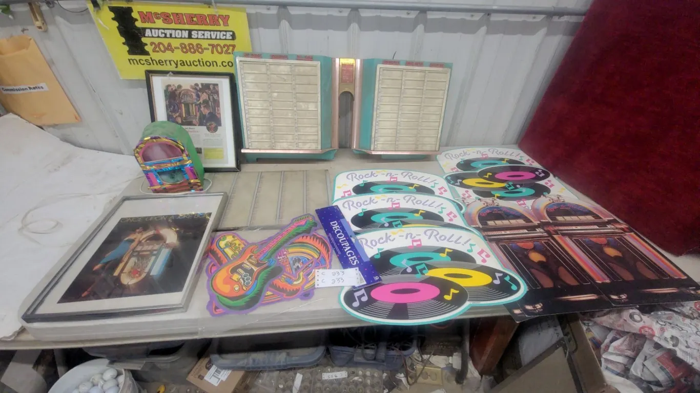 Jukebox decore and parts
