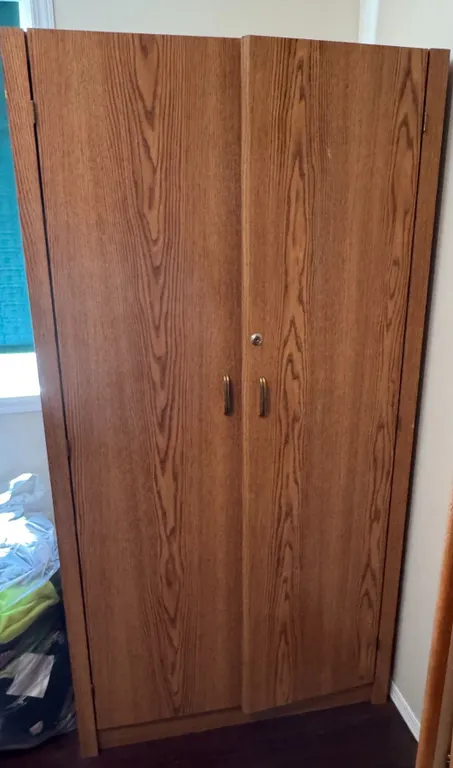 Large Laminate Storage Cabinet with Shelves