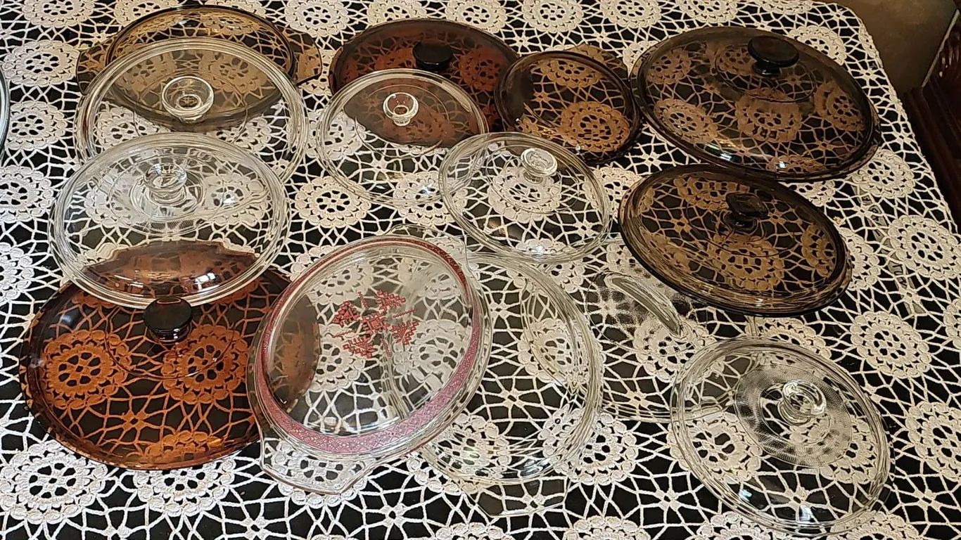 Glass Cookware and Bakeware Lids, 12 Pieces