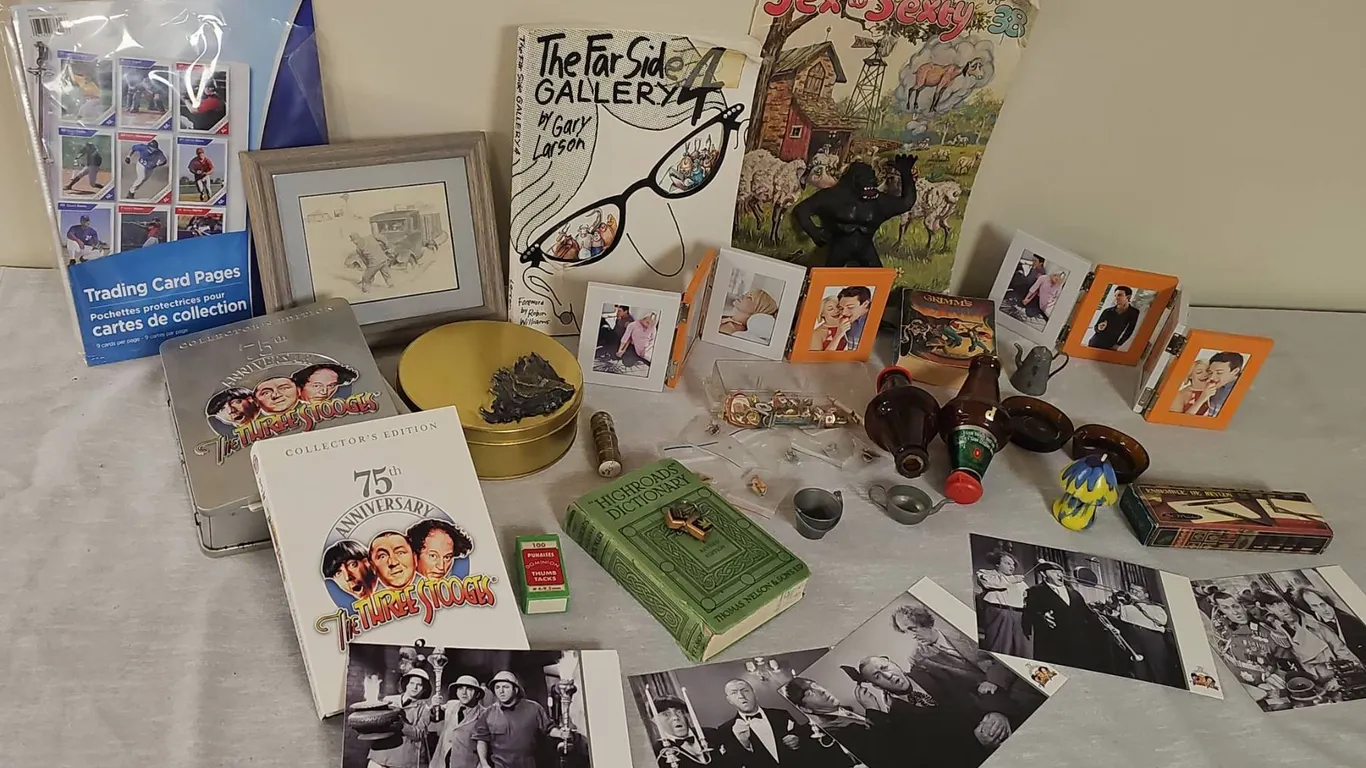 Collectibles Lot with Books, Photos, and Miscellaneous Items