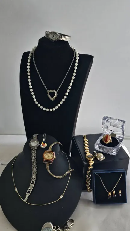Costume Jewellery Including Watches, Necklaces, and Rings