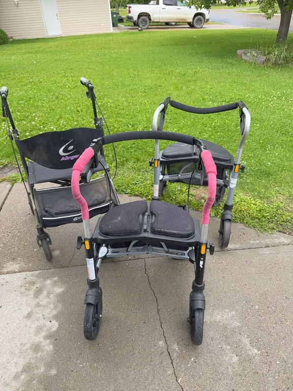 3 Adult Rollator Walkers - Airgo and Drive