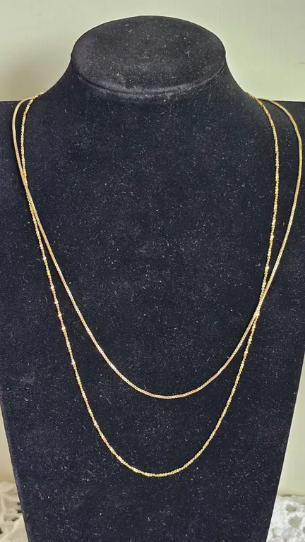 Two 10K Gold Chains, 4.81 Total Weight