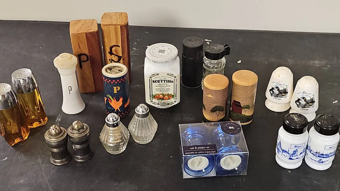 Salt and Pepper Shaker Collection, Mixed Materials