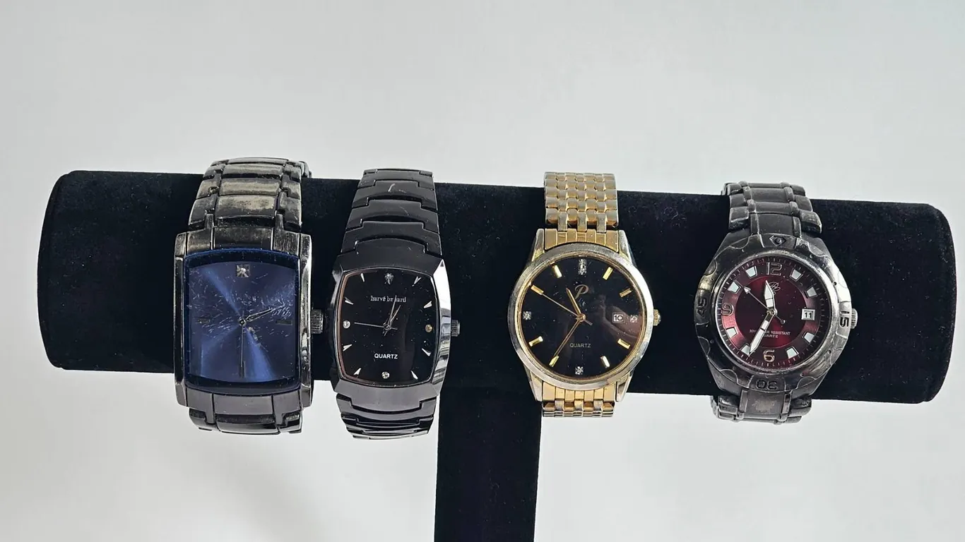 Men's Quartz Wristwatches, Lot of 4