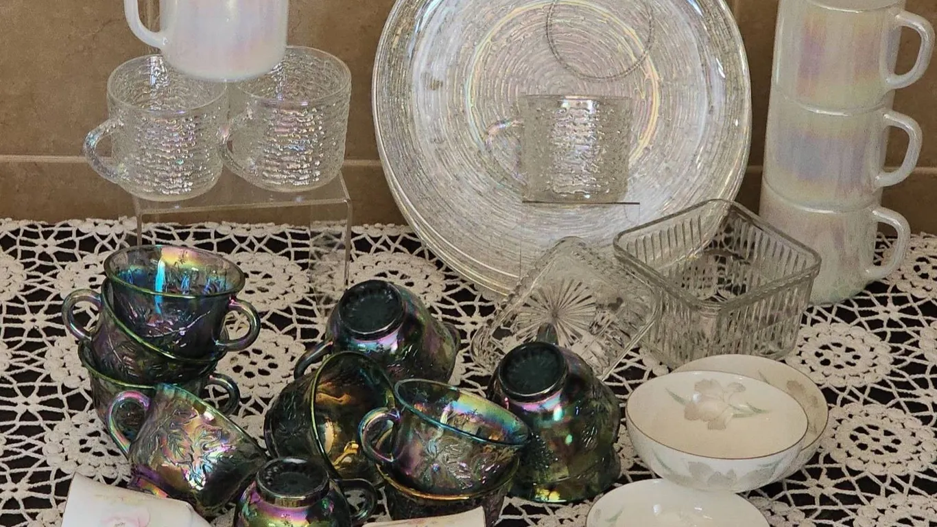Iridescent Glass and Dinnerware Collection