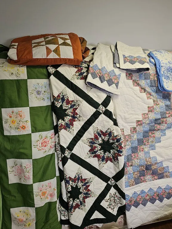 Handmade Quilts and Patchwork Pillow