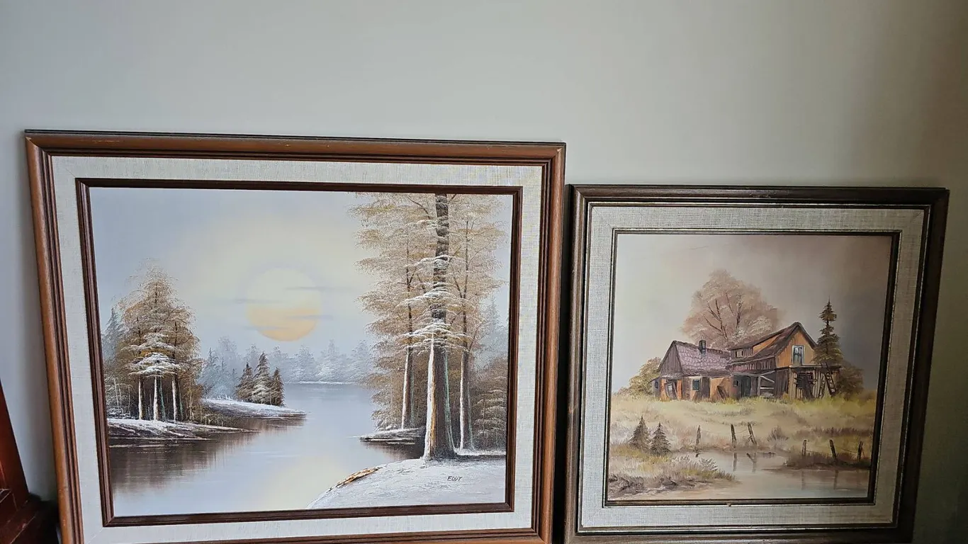 Framed Signed Landscape Oil Paintings Eddy & Sturgeon