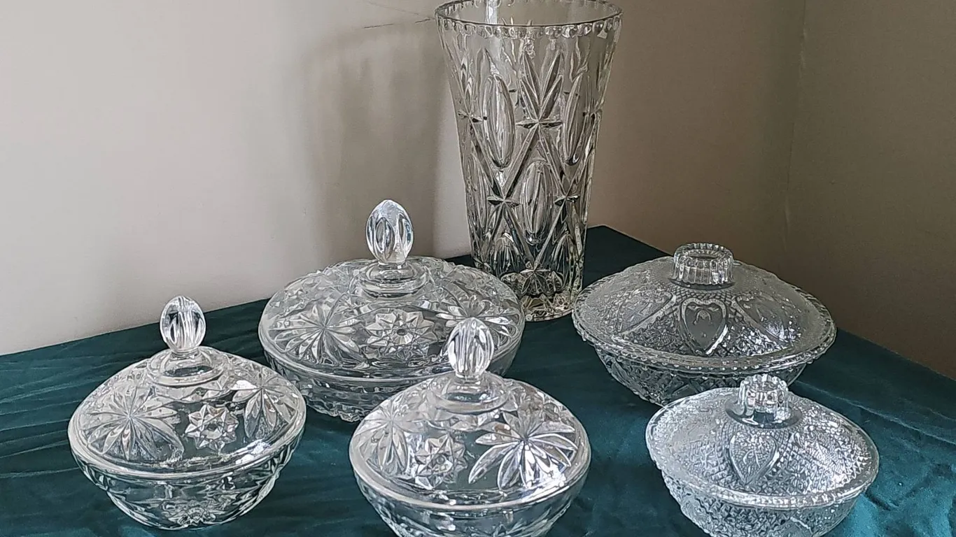 Cross & Olives Collection Crystal Serveware Set