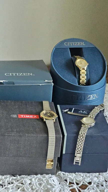 3 Ladies’ Watches: Citizen, Timex, Anne Klein