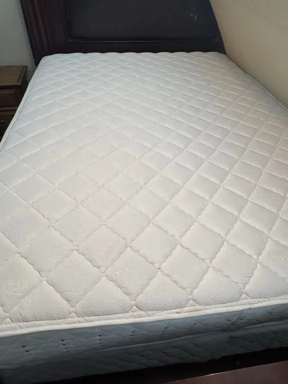 Sears-O-pedic Mattress/Box Spring With Foam Topper and Comforter