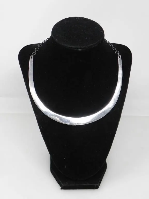 SILVER S CLASP NECKLACE 43g