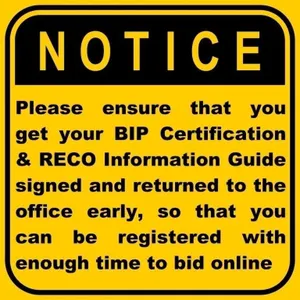 Please Read Bidder’s Information Package
