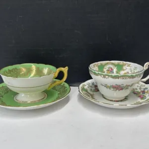 (2) Coalport Teacups & Saucers -