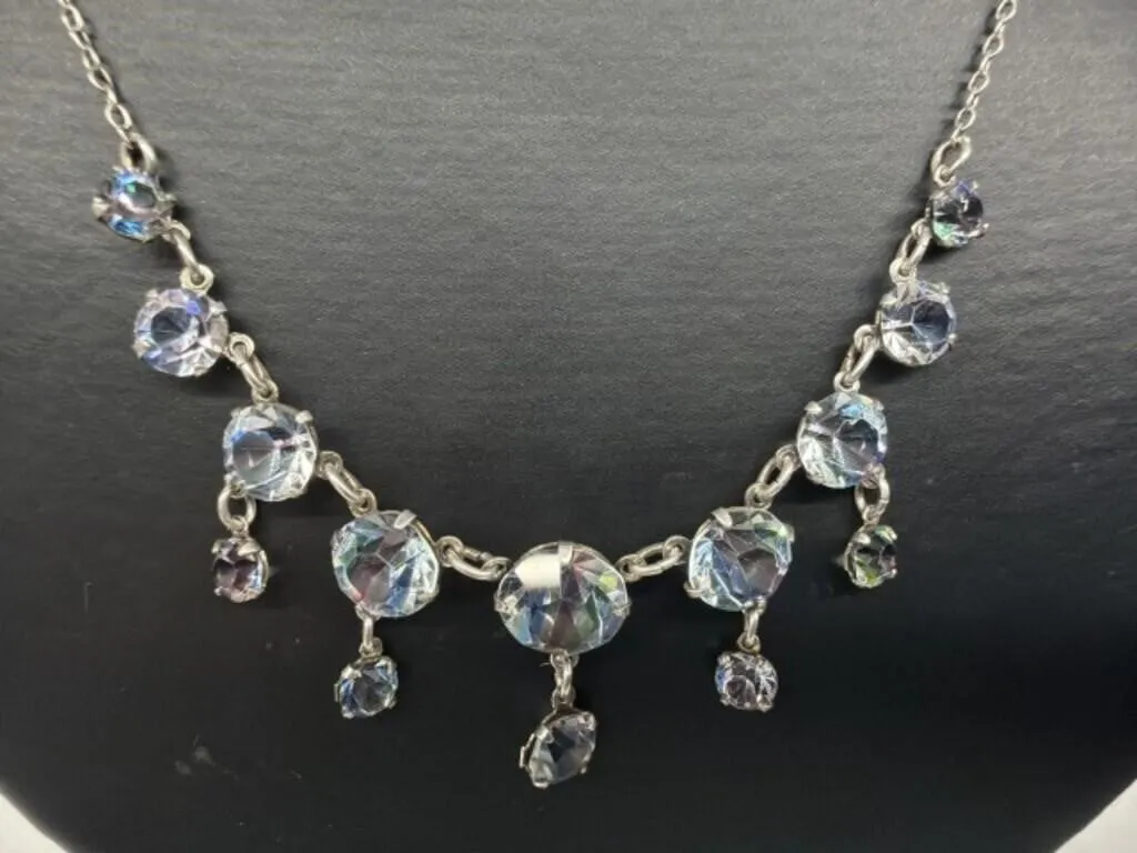 Sterling Silver Iridescent (Aurora Borealis)