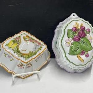 Franklin Mint Le Cordon Bleu Ceramic Gelatin Molds