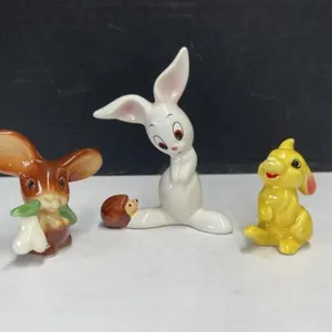 3 Vintage Goebel Rabbit Figurines, 2-4 "