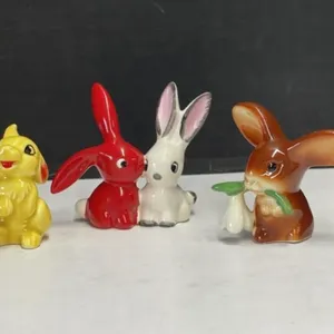 Vintage Goebel Rabbit Figurines, 2.5 " tall