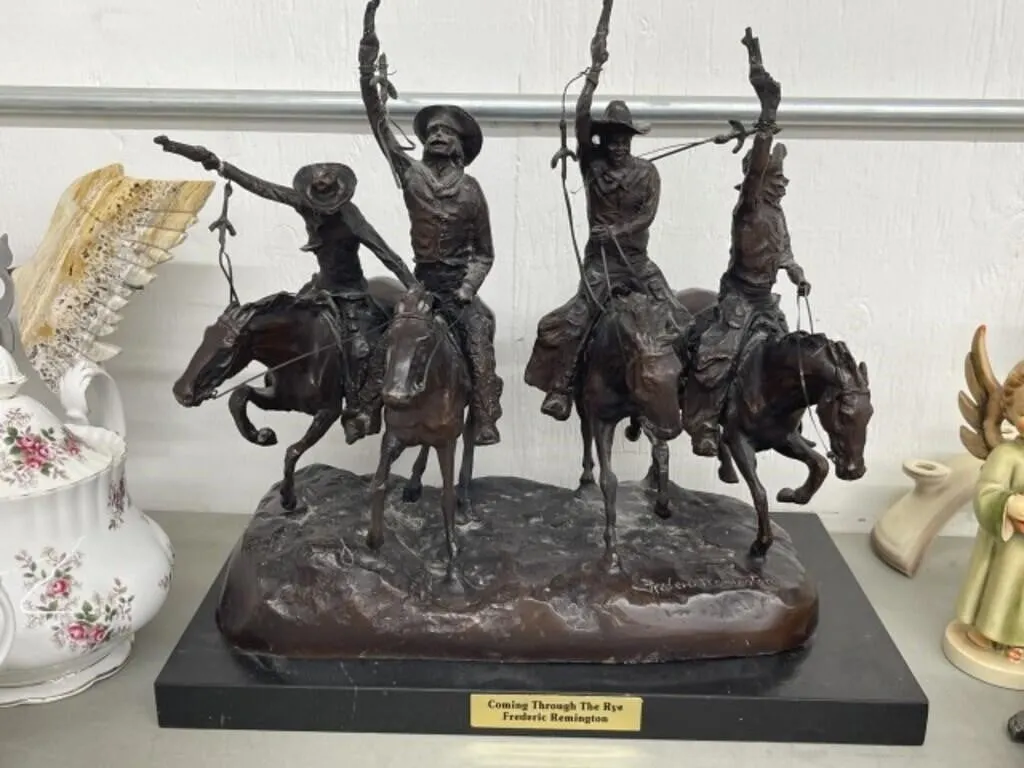 Bronze Sculpture by Frederic Remington � Coming