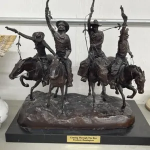 Bronze Sculpture by Frederic Remington � Coming