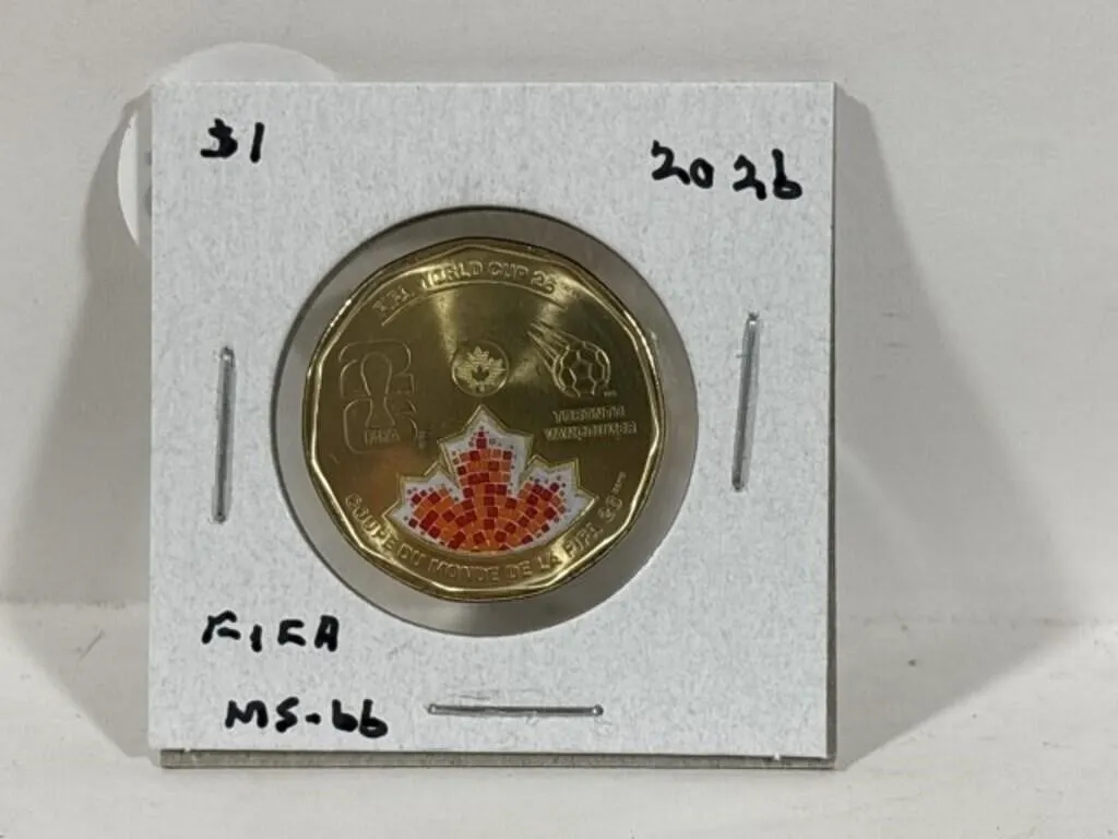 2026 Cdn Loonie- Fifa Coloured