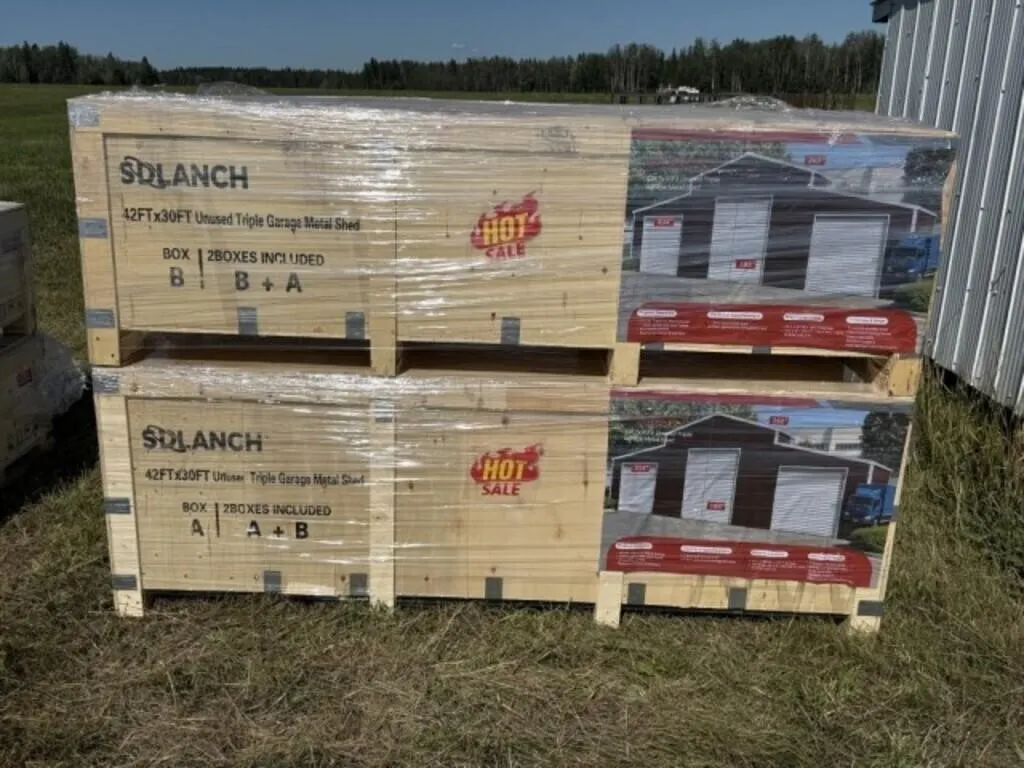 NEW Triple Garage Metal Shed (42' x 30')