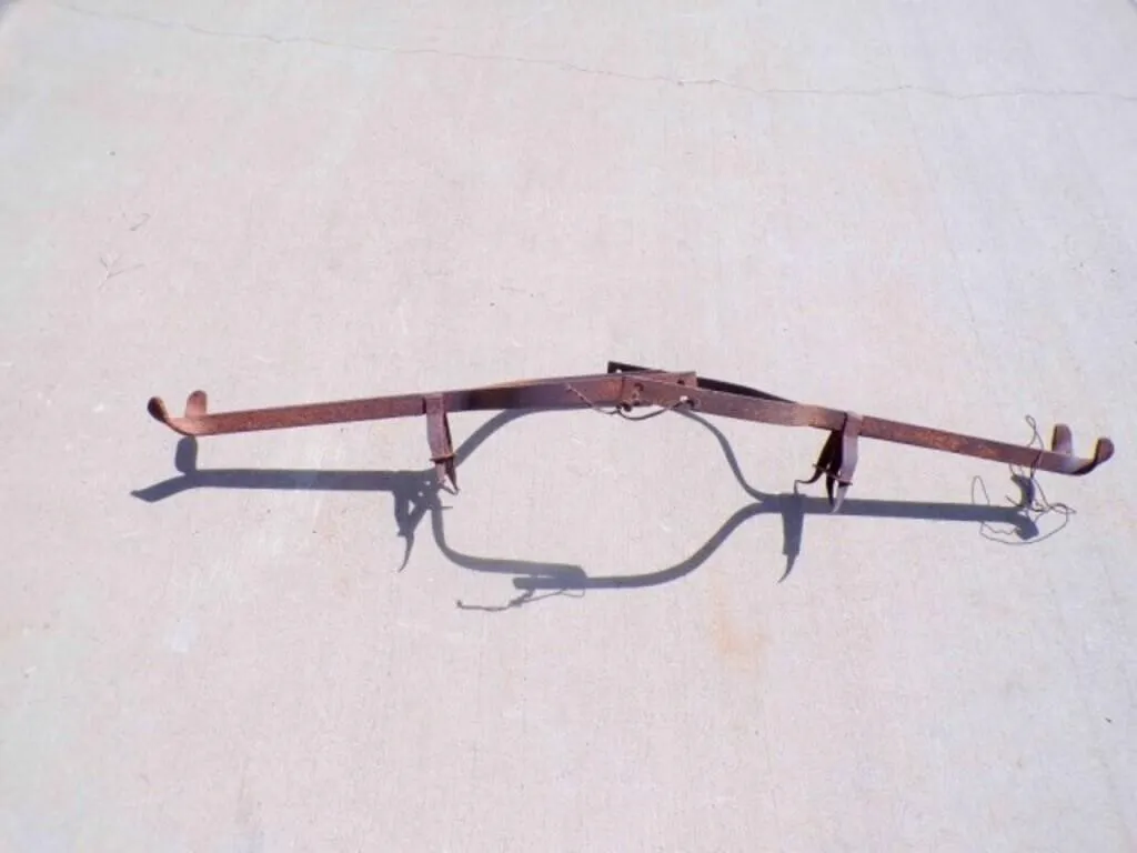 Antique Metal Cow Yoke aka Fence Saver Jumping