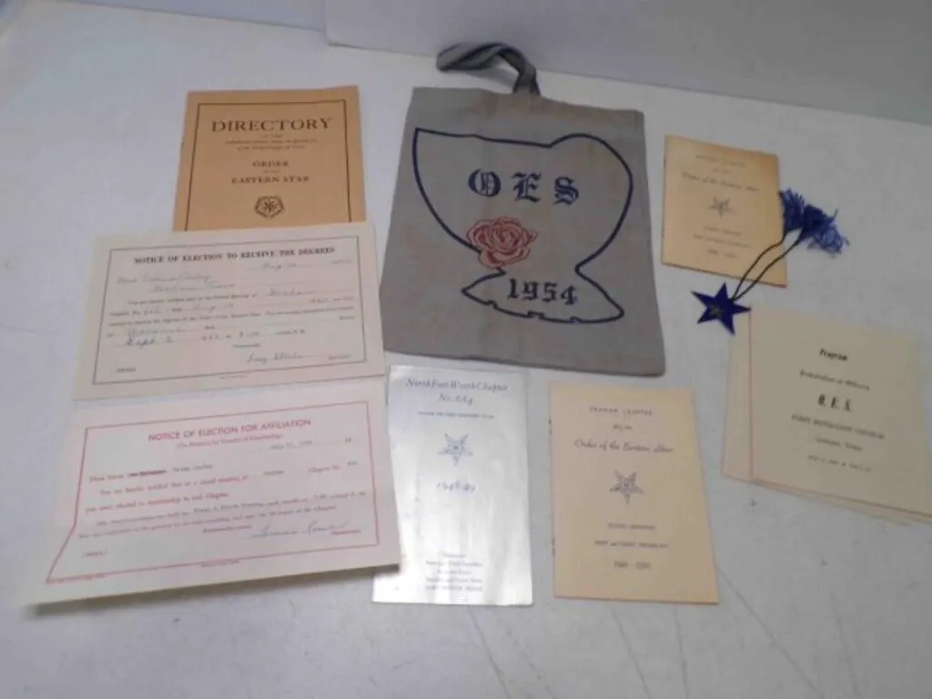 1948-1954 OES Order of Eastern Star Cloth Bag