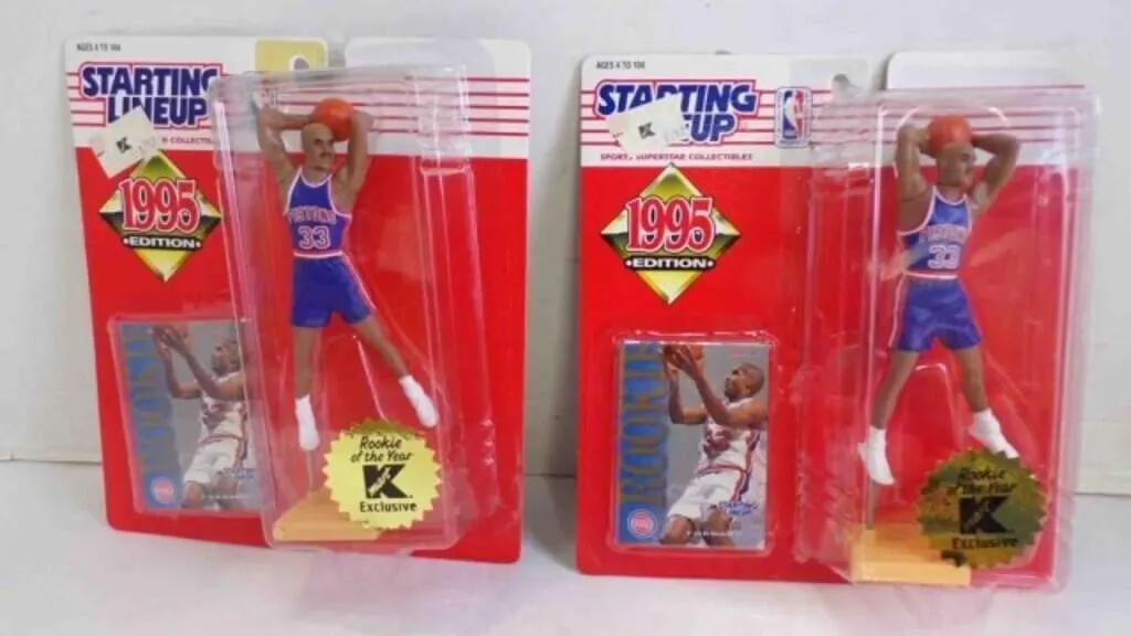 2 1995 Kenner Starting Lineup NBA Action Figures