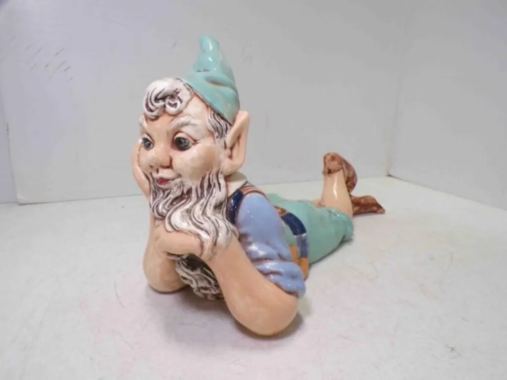 1960s Hand Painted Atlantic Mold Garden Elf or