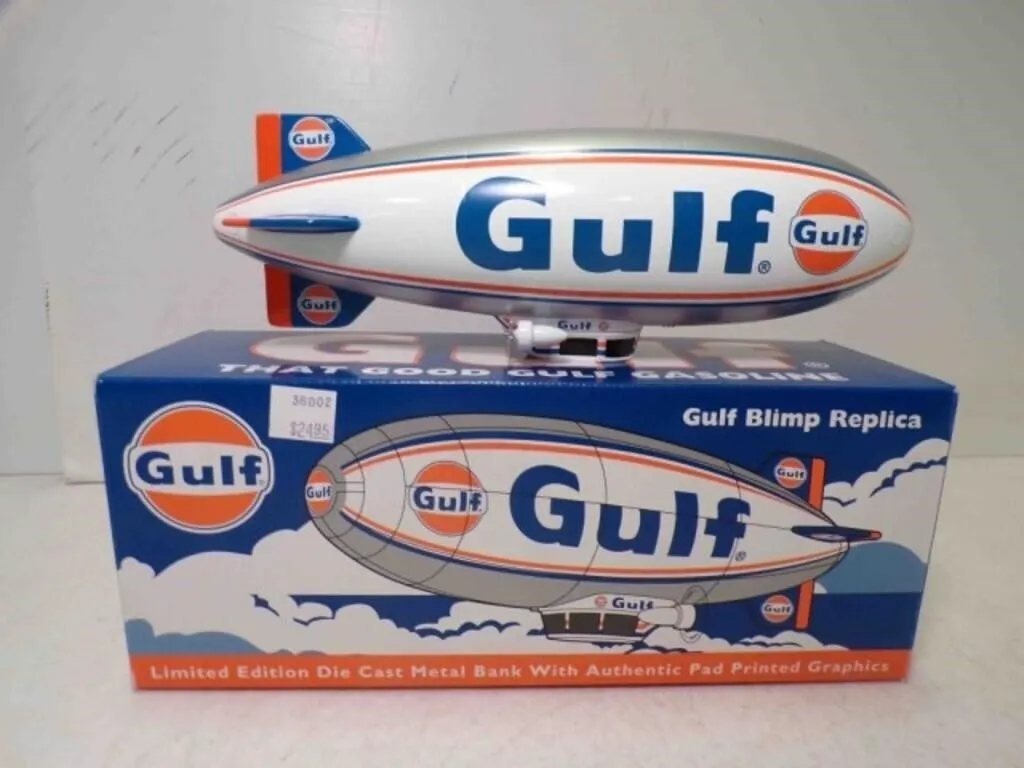 Limited Edition Gulf Blimp Replica Die Cast Coin