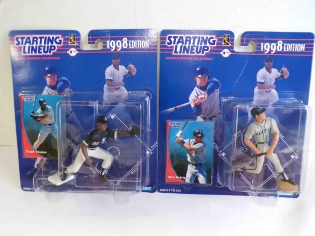 2 1998 Starting Lineup MLB Baseball Figurines &