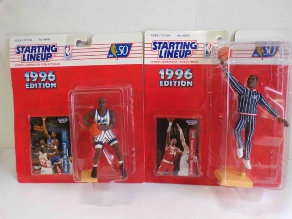 2 1996 Starting Lineup NBA Basketball Figurines