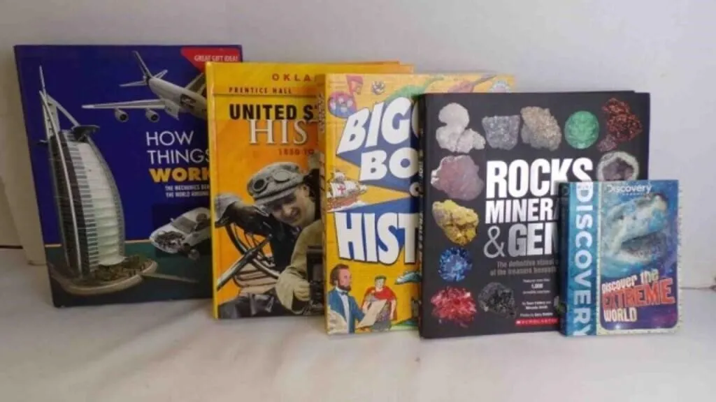 5 Hard & Soft Cover Books See Photos for Titles