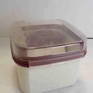 Vintage Tupperware Recipe Box w/ Plastic Dividers