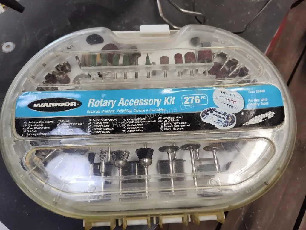 Warrior rotary tool accessory kit