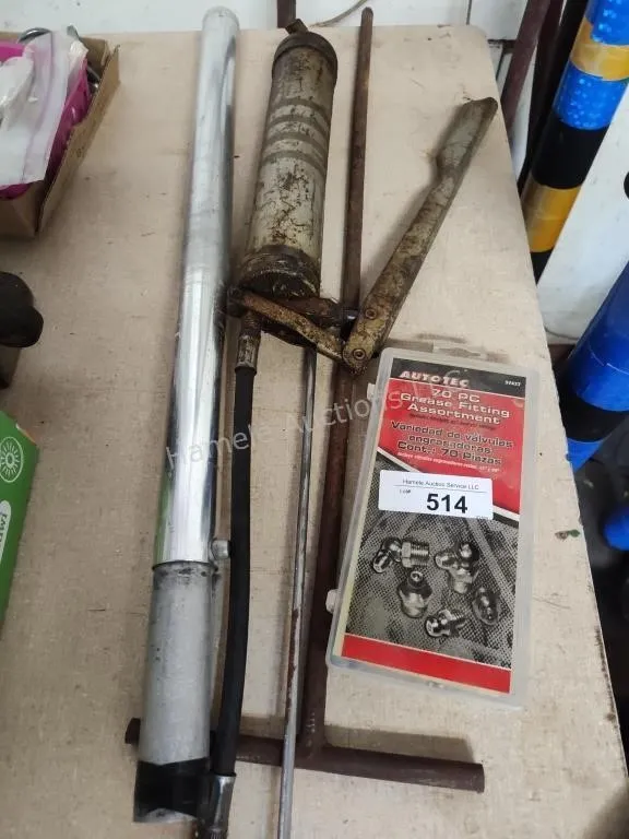Grease guns, fittings and other