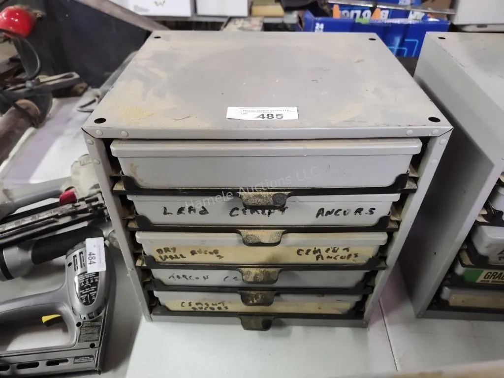 Hardware organizer with contents