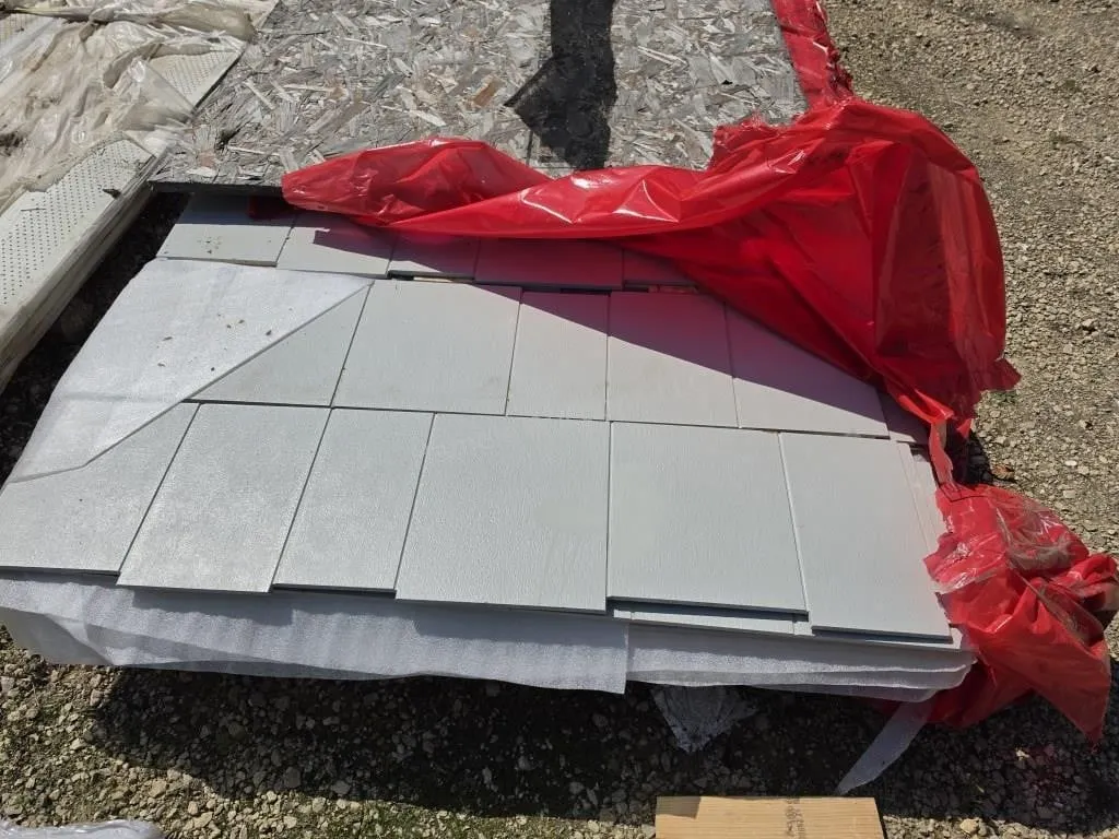 Pallet of siding shingles