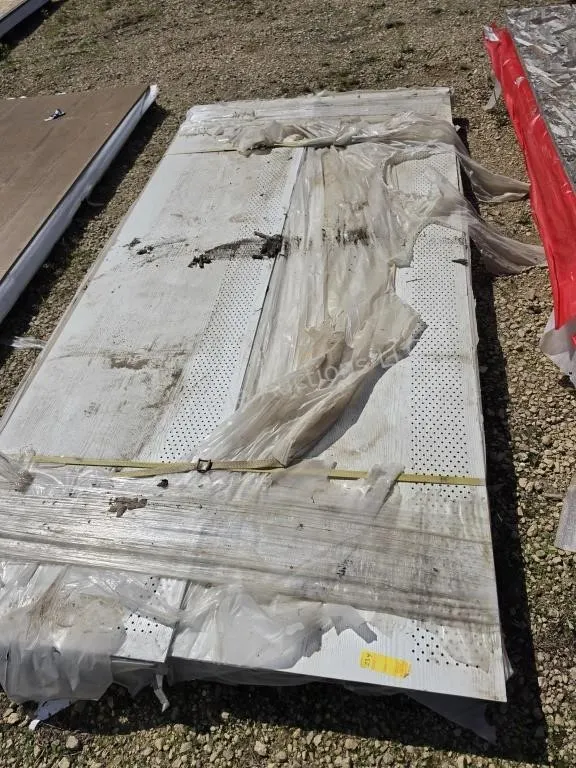 Pallet of soffit fiber board