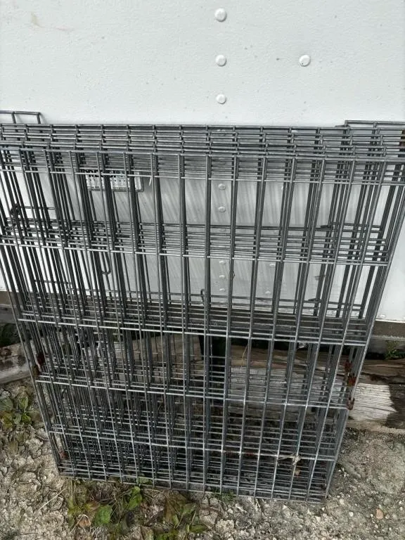 Folding dog cage kennel