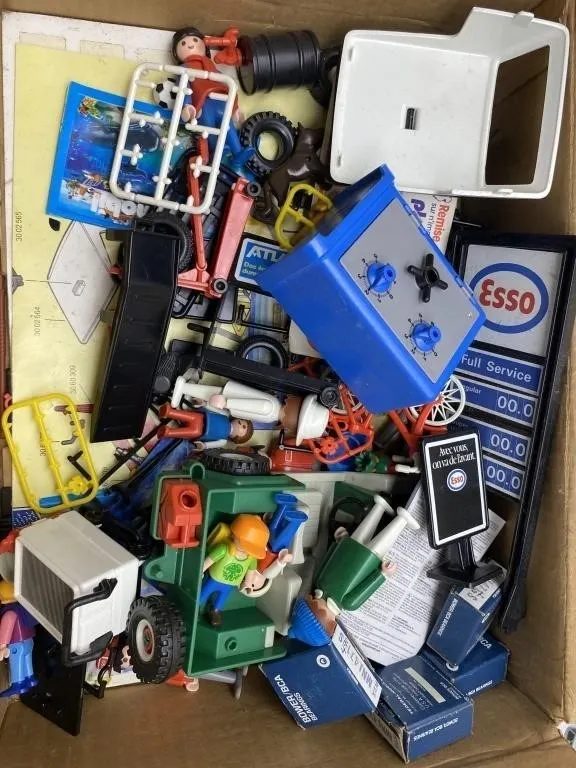Playmobil Esso Gas Station Set with Figures &