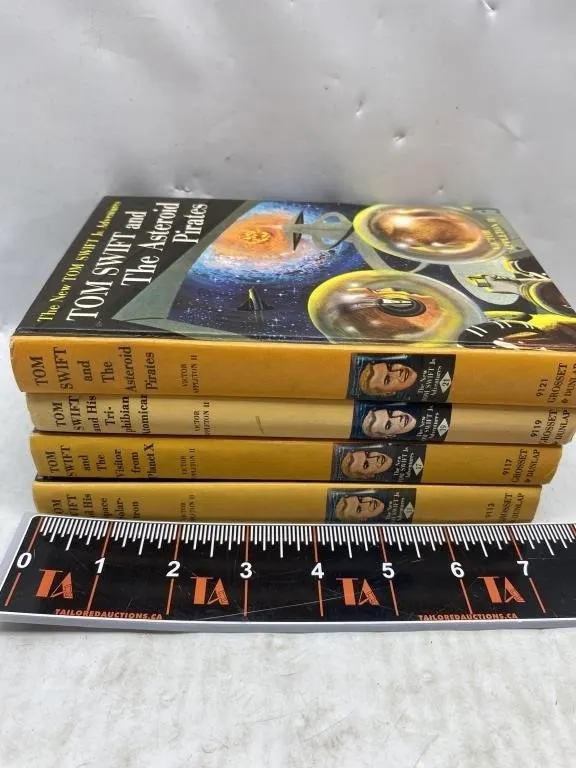 Tom Swift Jr. Adventures Hardcover Books (4)