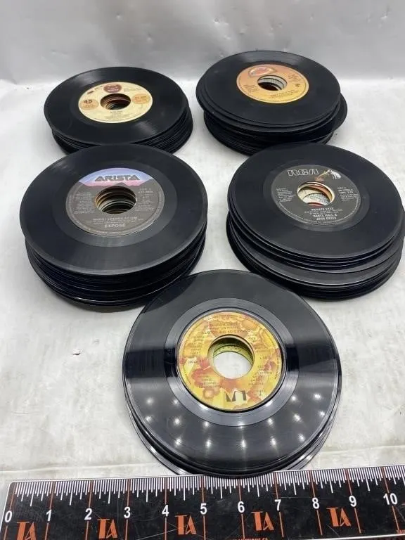 45 RPM Records Lot - Various Artists (Hall &