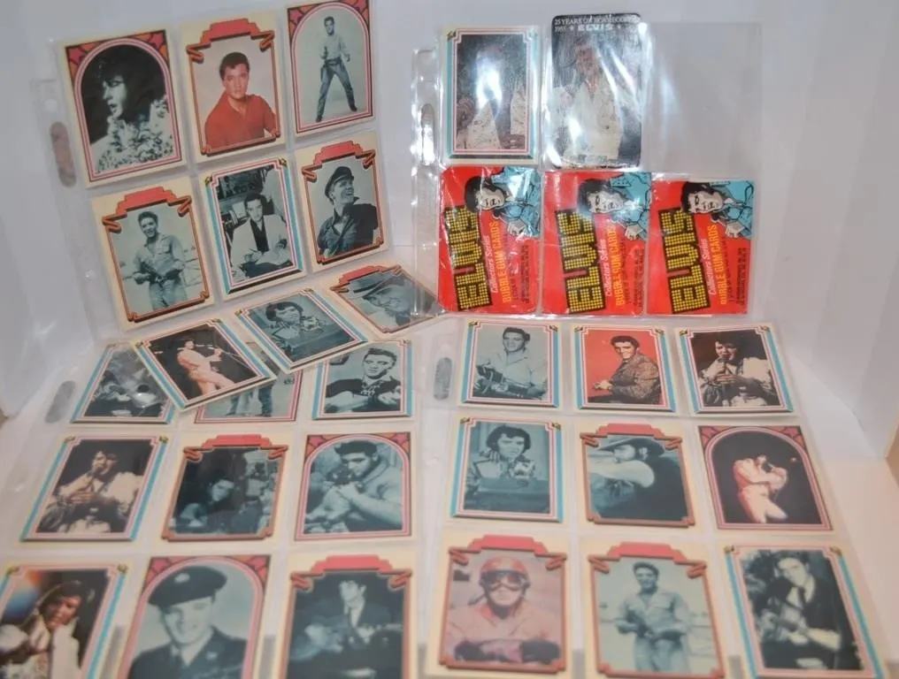 Vintage collection of 1978 Elvis Presley trading