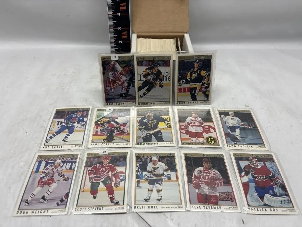 1991-92 O-Pee-Chee Premier Hockey Card Box Lot