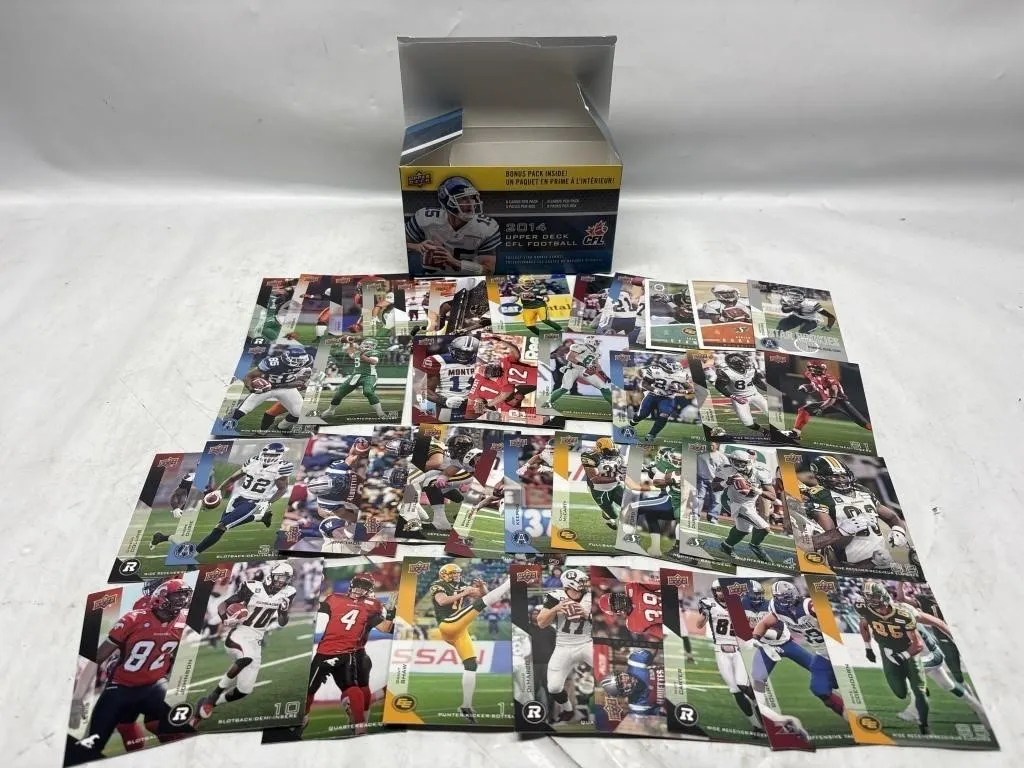 2014 Upper Deck CFL Football Box + Loose Card Lot